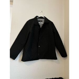 Nordic Lights Quilted Jacket Womens size Large Black